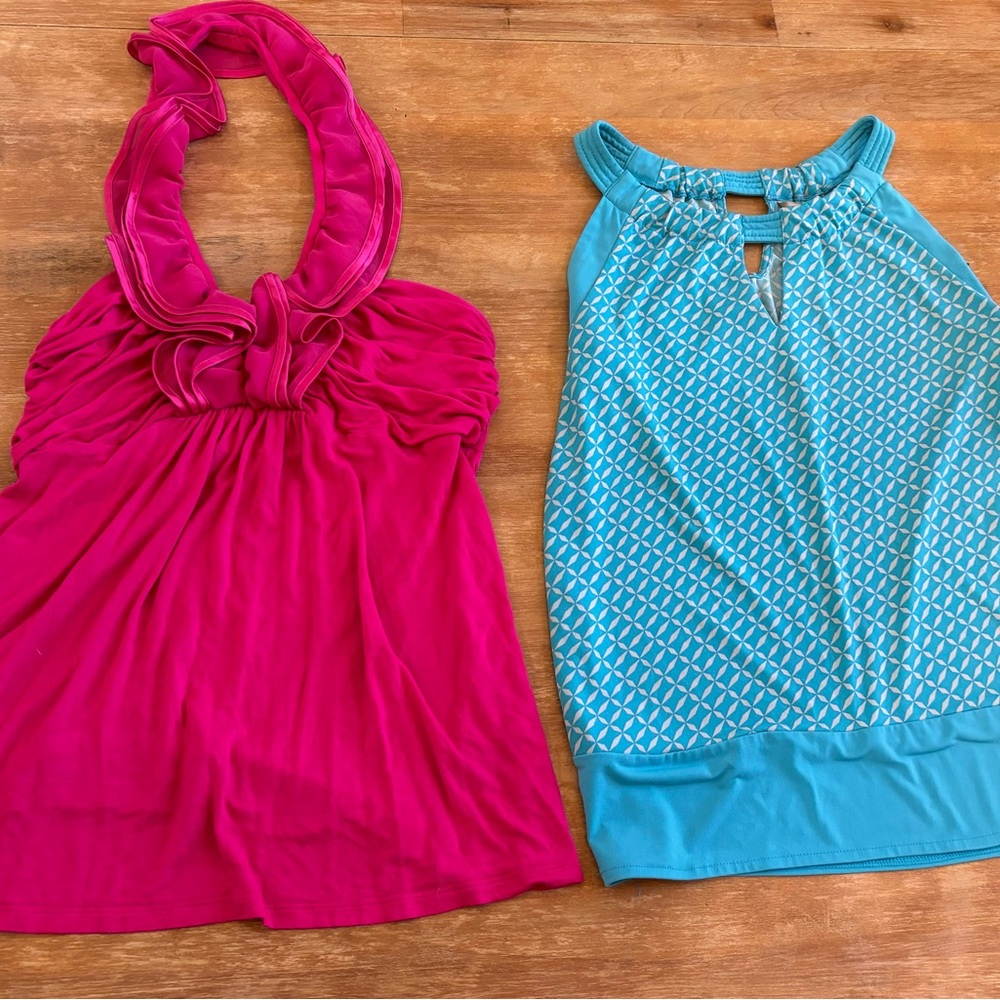 Lot of Two Cute Summer Banana Republic & Express Tanks Tops - Size M